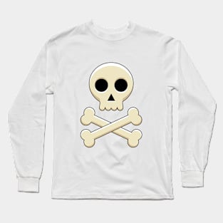 Skull with Bones Long Sleeve T-Shirt